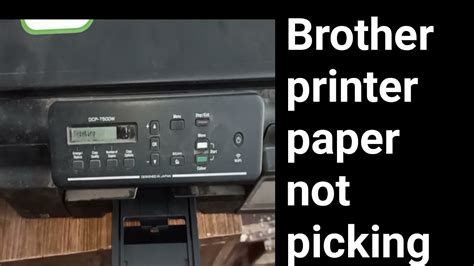 It indicates, "Click to perform a search". . Brother printer not picking up paper